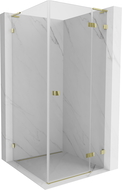 Mexen Lunar L душ кабина с врата дясна 90 x 90 см, прозрачна, златиста - 834L-090-090-50-00-P