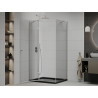 Mexen Roma плъзгаща се душ кабина 80 x 100 см, прозрачна, хром + плитък