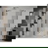 Mexen Roma душ кабина 120 x 80 см, прозрачна, черна + плосък поддушов корито, бял - 854-120-080-70-00-4010B