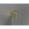 Mexen Lunar L душ кабина с въртяща се врата дясна 95 x 80 см, прозрачна, златиста четка - 834L-095-080-55-00-P
