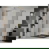 Mexen Roma душ кабина 120 x 80 см, прозрачна, златна + Flat душ кабина, черна - 854-120-080-50-00-4070G