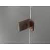 Mexen Lunar L кабина за душ дясна 80 x 80 см, прозрачна, розово злато - 834L-080-080-60-00-P