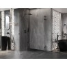 Mexen Lunar L Дуета душ кабина с отваряща се лява врата 90 x 80 см, прозрачен,