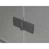 Mexen Lunar L Дуета душ кабина с отваряща се лява врата 90 x 80 см, прозрачен,