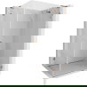 Mexen Lunar L душ кабина с врати вдясно 85 x 80 см, прозрачна, розово злато - 834L-085-080-60-00-P