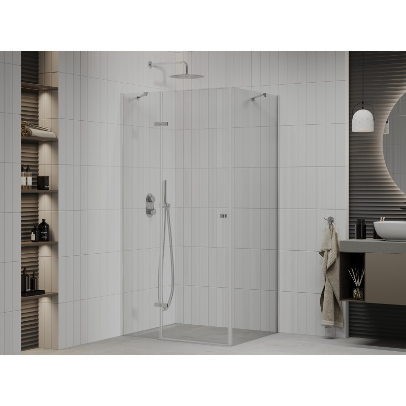 Mexen Roma свързана душ кабина 80 x 120 см, прозрачна, хром - 854-080-120-01-00