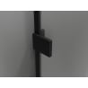 Mexen Lunar L дясна отваряща се душ кабина 90 x 80 см, прозрачна, черна - 834L-090-080-70-00-P