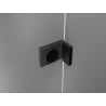 Mexen Lunar L дясна отваряща се душ кабина 90 x 80 см, прозрачна, черна - 834L-090-080-70-00-P
