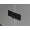 Mexen Lunar L дясна отваряща се душ кабина 90 x 80 см, прозрачна, черна - 834L-090-080-70-00-P