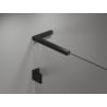 Mexen Lunar L дясна отваряща се душ кабина 90 x 80 см, прозрачна, черна - 834L-090-080-70-00-P