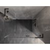 Mexen Lunar L дясна отваряща се душ кабина 90 x 80 см, прозрачна, черна - 834L-090-080-70-00-P