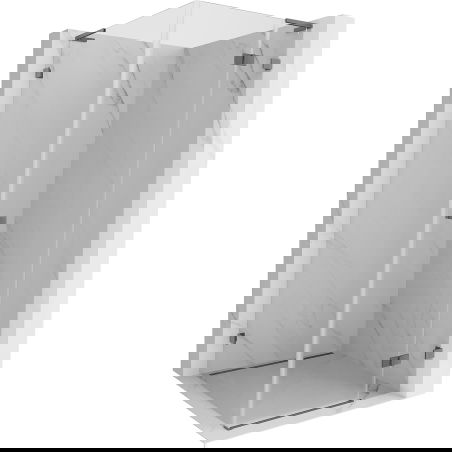 Mexen Lunar L душ кабина с панти, дясна 70 x 70 см, прозрачна, gun metal - 834L-070-070-95-00-P