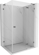 Mexen Lunar L права отваряема душ кабина 100 x 90 см, прозрачна, gun metal