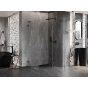 Mexen Lunar L права отваряема душ кабина 100 x 90 см, прозрачна, gun metal