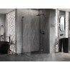 Mexen Lunar L права отваряема душ кабина 100 x 90 см, прозрачна, gun metal