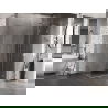 Mexen Lunar L кабина за душ сгъваема дясна 95 x 90 см, прозрачна, четкан никел - 834L-095-090-97-00-P