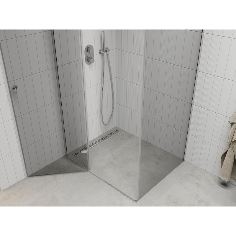 Mexen Roma душ кабина с врати 115 x 90 см, прозрачна, хромирана - 854-115-090-01-00