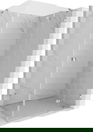 Mexen Lunar кабина за душ с врата вдясно 90 x 80 см, прозрачна, хром - 834-090-080-01-00-P