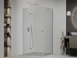 Mexen Roma душ кабина с отваряне 120 x 80 см, прозрачен, хром - 854-120-080-01-00