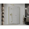 Mexen Roma люлееща се душ кабина 70 x 80 см, прозрачна, златна - 854-070-080-50-00