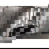 Mexen Lunar Кабина за душ панти дясна 85 x 80 см, прозрачна, четкана мед - 834-085-080-65-00-P