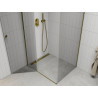 Mexen Roma плъзгаща се душ кабина 110 x 80 см, прозрачна, златна - 854-110-080-50-00