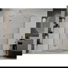 Mexen Roma душ кабина с врата 120 x 80 см, прозрачна, златна - 854-120-080-50-00