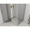 Mexen Roma душ кабина с отваряеми врати 120 x 100 см, прозрачна, златна - 854-120-100-50-00