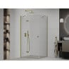 Mexen Roma душ кабина с отваряеми врати 120 x 100 см, прозрачна, златна - 854-120-100-50-00