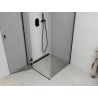 Mexen Roma кабина за душ 90 x 90 см, прозрачна, черна - 854-090-090-70-00