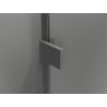 Mexen Lunar кабина за душ люлееща се дясна 100 x 100 см, прозрачна, gun metal - 834-100-100-95-00-P