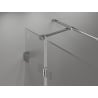 Mexen Lunar T ляво отваряща се душ кабина 135 x 70 см, прозрачна, хром - 834T-135-070-01-00-L