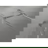 Душ кабина Mexen Lunar T, лява врата 110 x 80 см, прозрачна, хром - 834T-110-080-01-00-L
