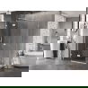 Mexen Lunar T лява душ кабина 135 x 70 см, прозрачна, бяла - 834T-135-070-20-00-L