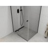 Душ кабина Mexen Roma с отваряеми врати 120 x 90 см, прозрачна, черна - 854-120-090-70-00