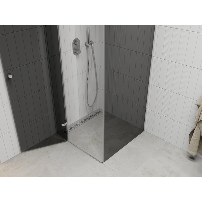 Mexen Roma сгъваема душ кабина 80 x 80 см, графит, хром - 854-080-080-01-40