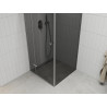 Mexen Roma отваряема душ кабина 90 x 90 см, графит, хром - 854-090-090-01-40