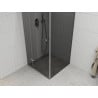 Mexen Roma душ кабина с вратички 100 x 100 см, графит, хром - 854-100-100-01-40