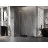 Mexen Lunar T лявата врата на душ кабината 110 x 80 см, прозрачна, златна