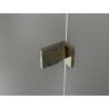 Mexen Lunar T лявата врата на душ кабината 110 x 80 см, прозрачна, златна