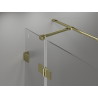 Mexen Lunar T лявата врата на душ кабината 110 x 80 см, прозрачна, златна