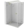 Душ кабина Mexen Lunar T лява 120 x 100 см, прозрачна, златна - 834T-120-100-50-00-L