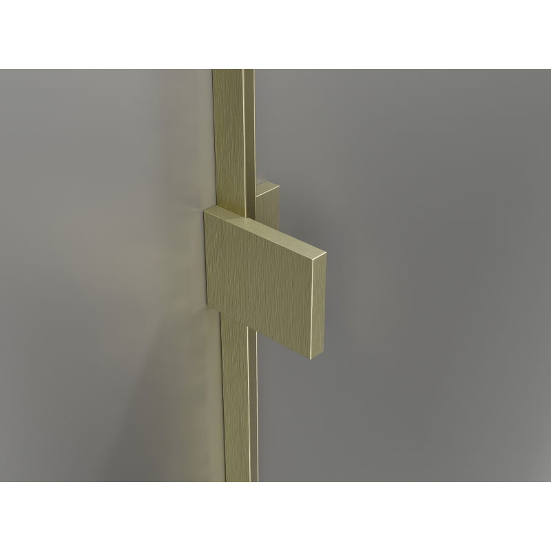 Mexen Lunar T лява душ кабина 115 x 100 cm, прозрачна, златиста шлифована - 834T-115-100-55-00-L