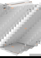 Mexen Lunar T лява въртяща се душ кабина 120 x 100 см, прозрачна, розово злато - 834T-120-100-60-00-L