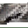 Mexen Lunar T лява душ кабина с прозрачни врати 130 x 90 см, матирана мед - 834T-130-090-65-00-L