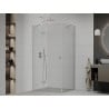 Mexen Roma душ кабина с отваряща се врата 85 x 80 см, прозрачна, хром - 854-085-080-01-00