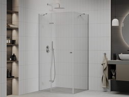 Mexen Roma душ кабина с отваряне 85 x 80 см, прозрачен, хром - 854-085-080-01-00