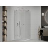 Mexen Roma плъзгаща се душ кабина 70 x 70 см, прозрачна, хром + поддушник Flat