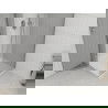 Mexen Roma душ кабина с отваряеми врати 90 x 90 см, прозрачна, хром + поддушово корито Flat - 854-090-090-01-00-4010