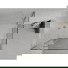 Mexen Roma душ кабина с отваряне 90 x 90 см, прозрачна, хром + поддножка Flat - 854-090-090-01-00-4010